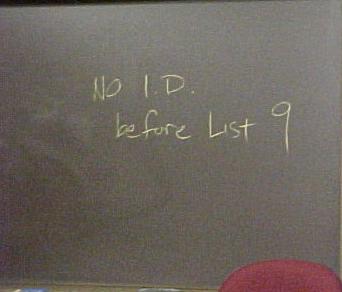 No ID before List 9